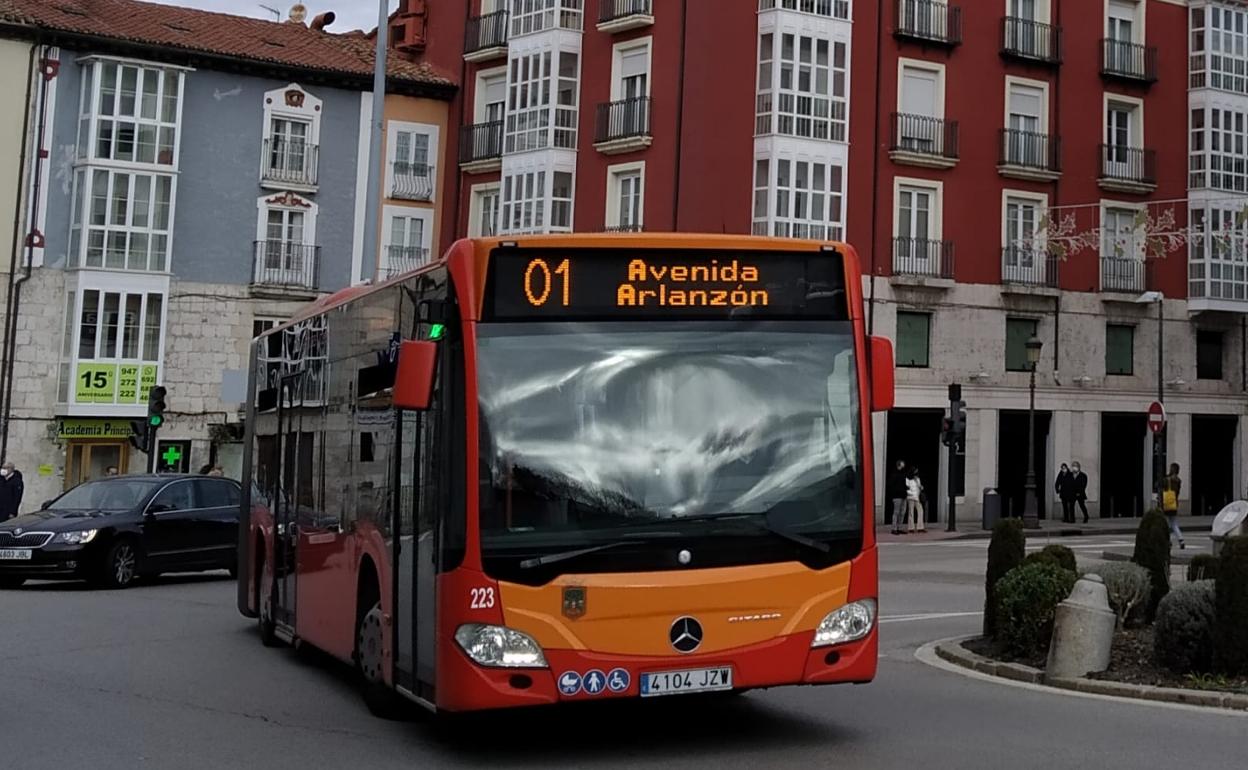 El incidente se registró con un conductor de la Línea 1 de Gamonal.