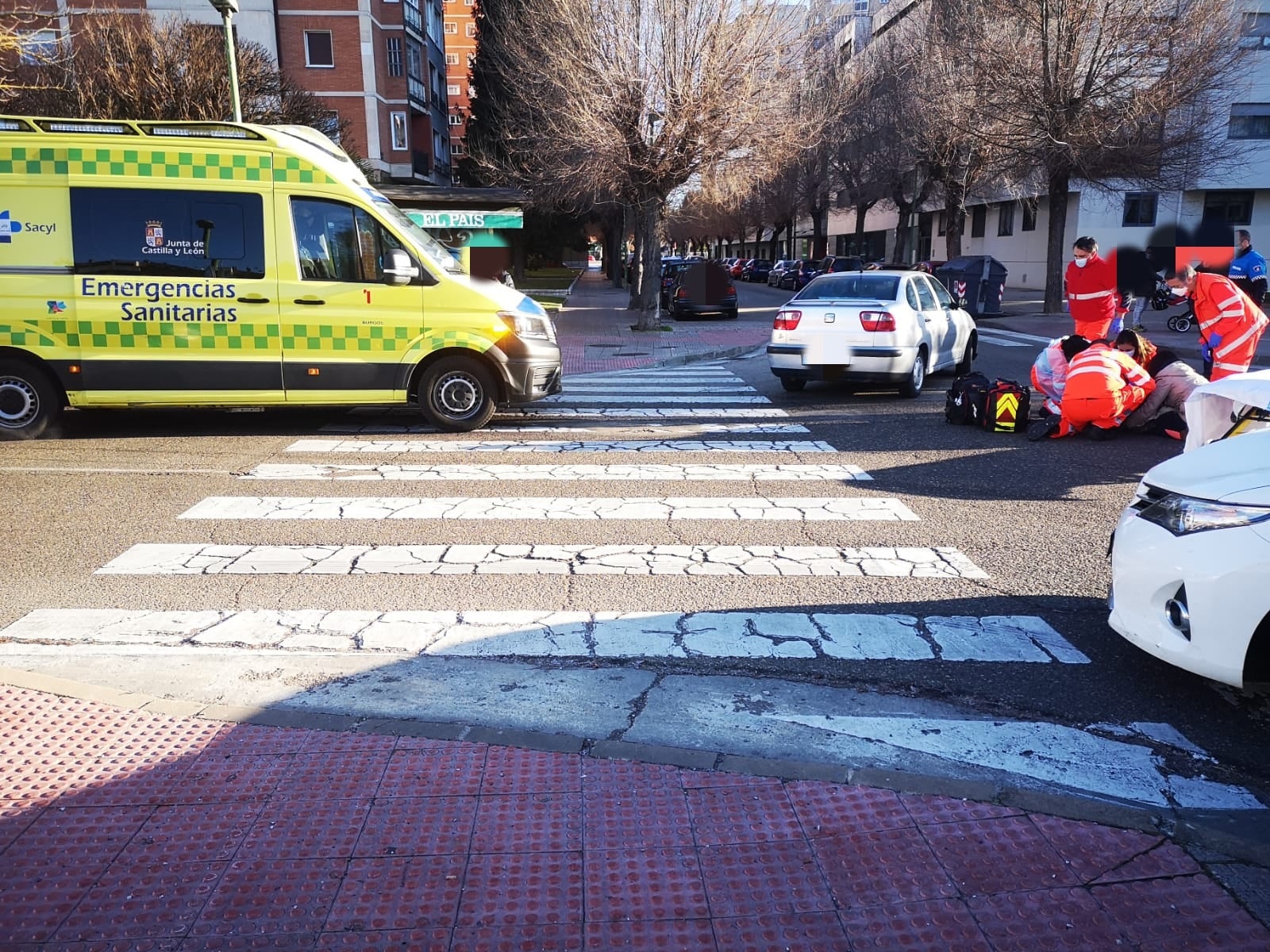 Imagen de uno de los últimos atropellos ocurridos en Burgos.