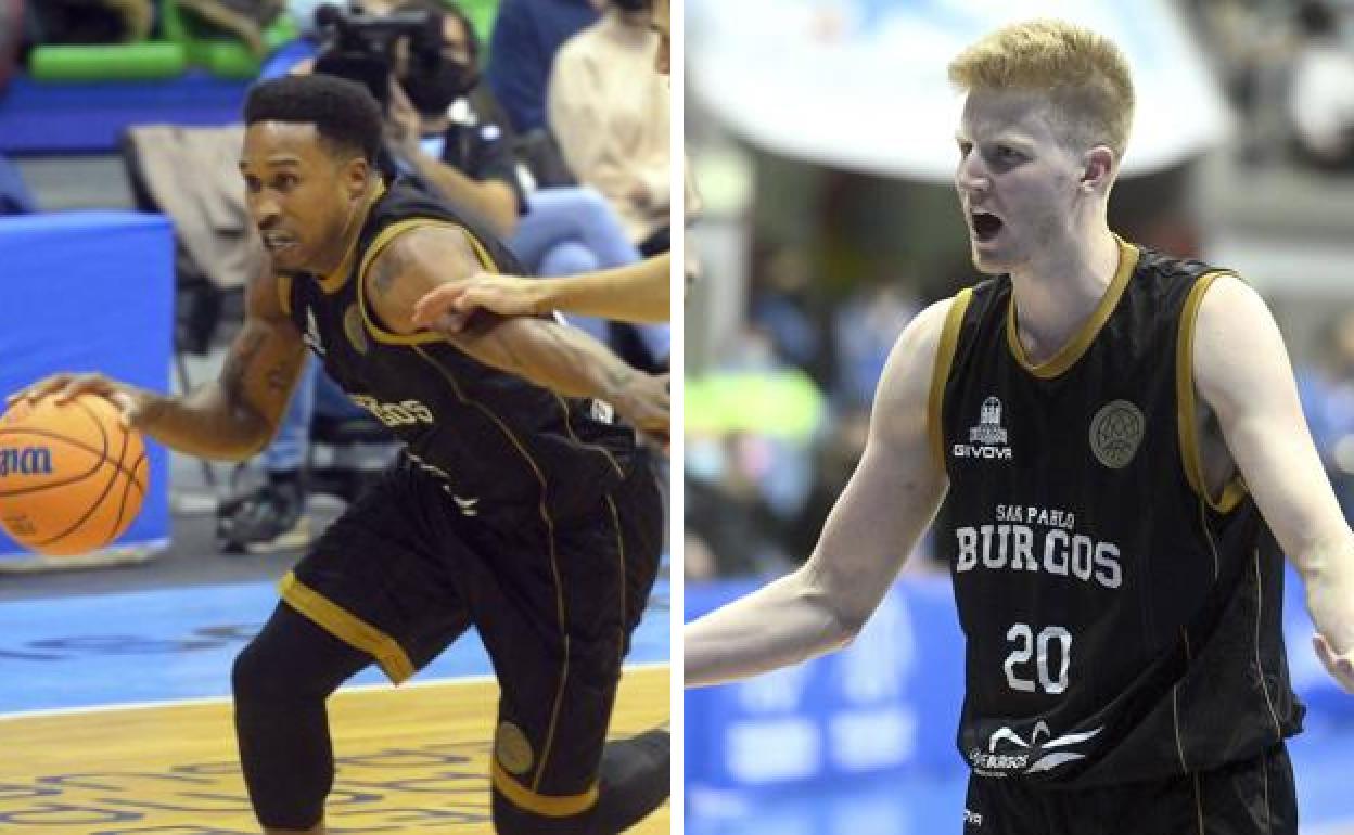 McGee y Dalton, con la camiseta del Hereda San Pablo Burgos.