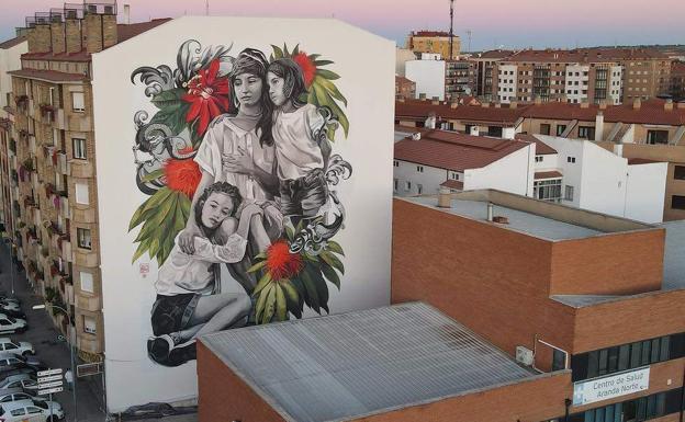 Mural ubicado en Aranda de Duero. 