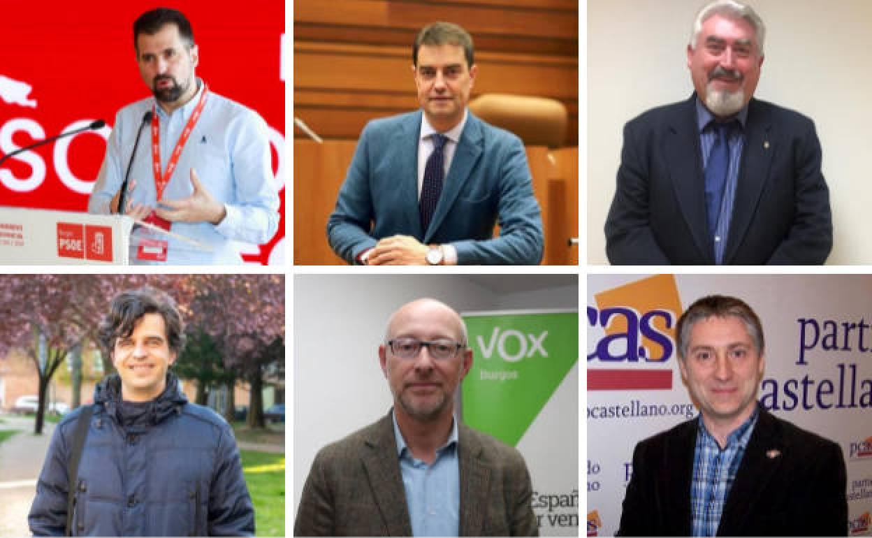 Candidatos burgaleses a las elecciones de Castilla y León.