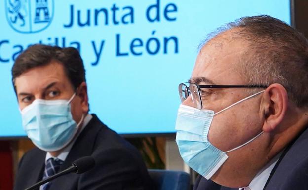 Carlos Fernández Carriedo y Alejandro Vázquez, en una rueda de prensa anterior. 