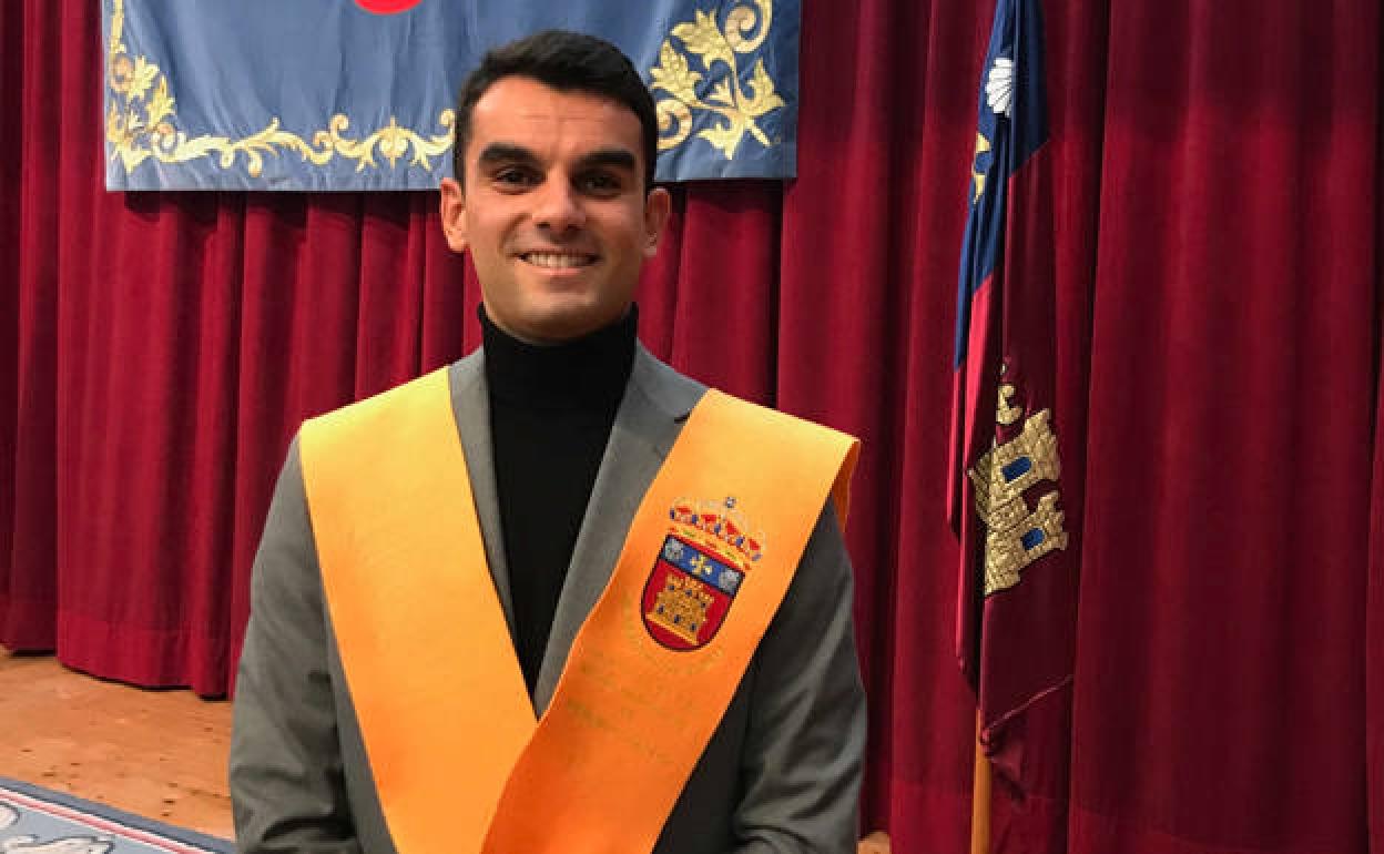 El premiado Luis Alfonso Rodíguez Calvo premio Pepsico. 