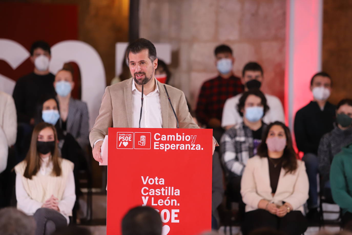 Pedro Sánchez y José Luis Rodríguez Zapatero apoyan a Tudanca en Burgos.