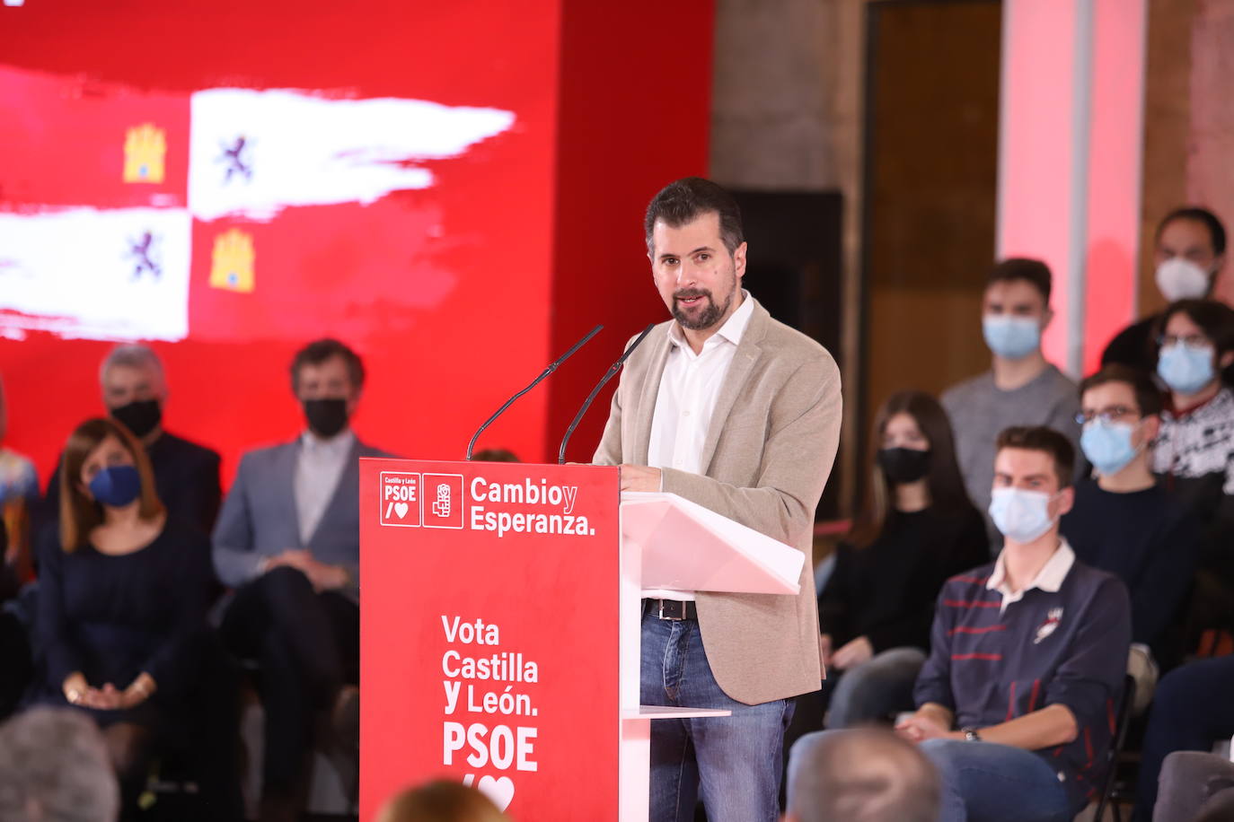 Pedro Sánchez y José Luis Rodríguez Zapatero apoyan a Tudanca en Burgos.