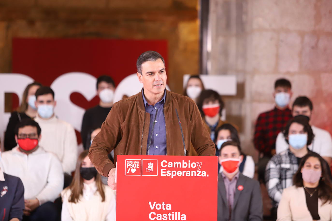 Pedro Sánchez y José Luis Rodríguez Zapatero apoyan a Tudanca en Burgos.