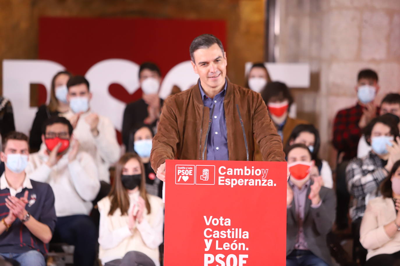 Pedro Sánchez y José Luis Rodríguez Zapatero apoyan a Tudanca en Burgos.