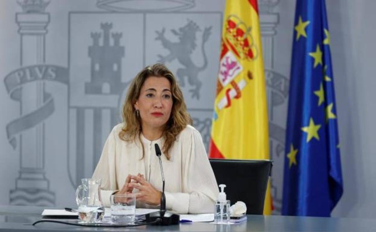 Raquel Sánchez, ministra de Transportes.