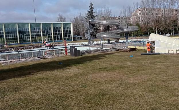 La piscina familiar de El Plantío, en obras