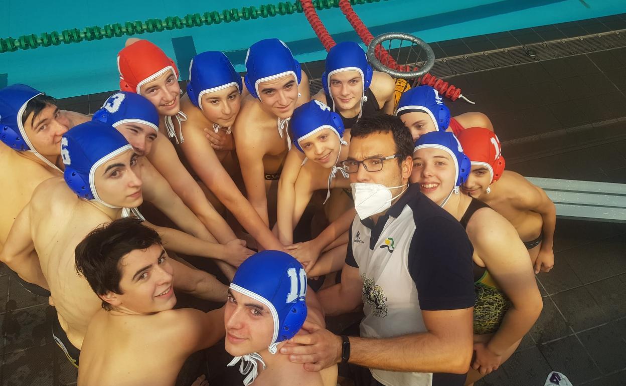 Equipo senior masculino del Waterpolo Castellae en Valladolid.