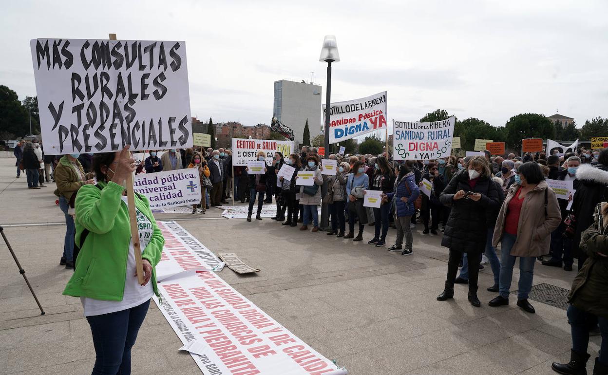 La protesta también ha contado con presencia de burgalesa.