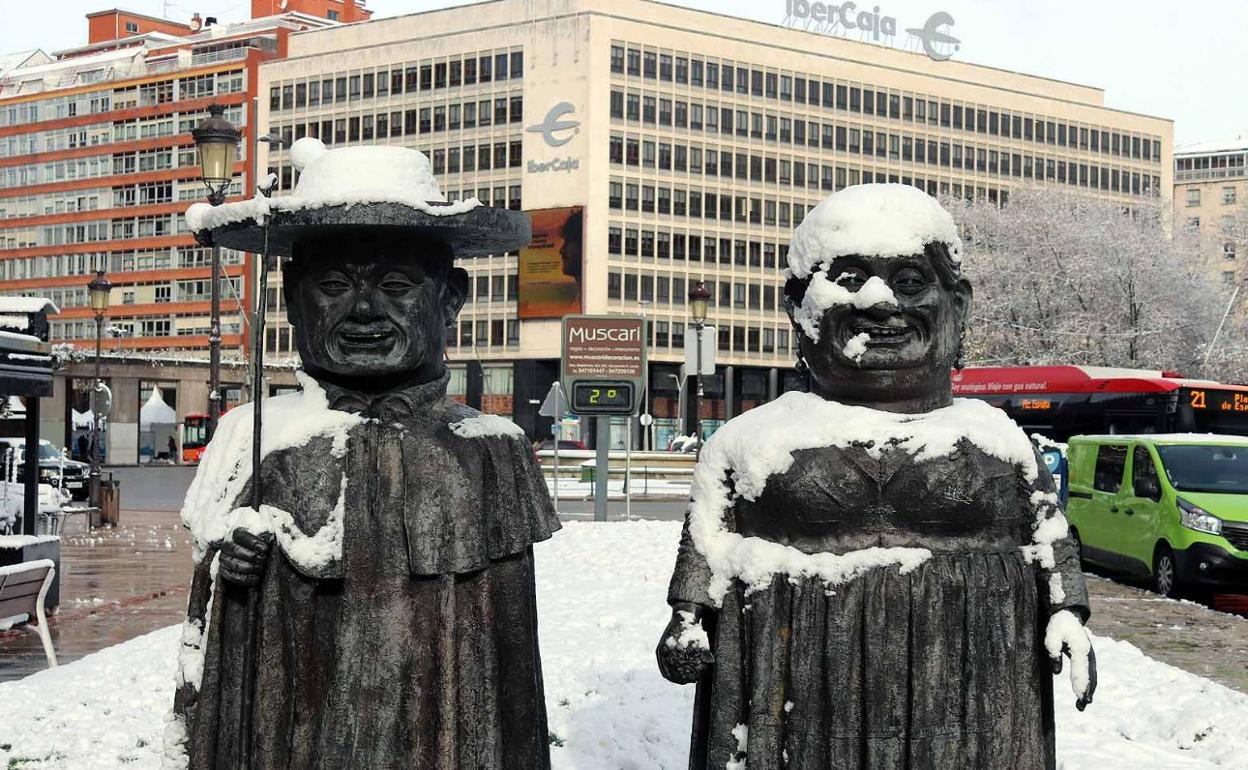 La nieve podría llegar a la capital en plena primavera. 