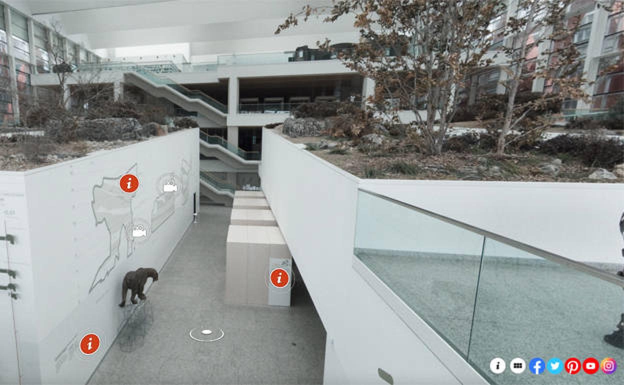 Captura del recorrido virtual por el MEH. 