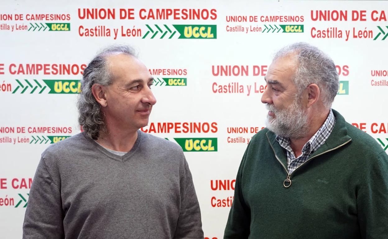 Jesús Manuel González Palacín y Valentín García, este martes en rueda de prensa. 