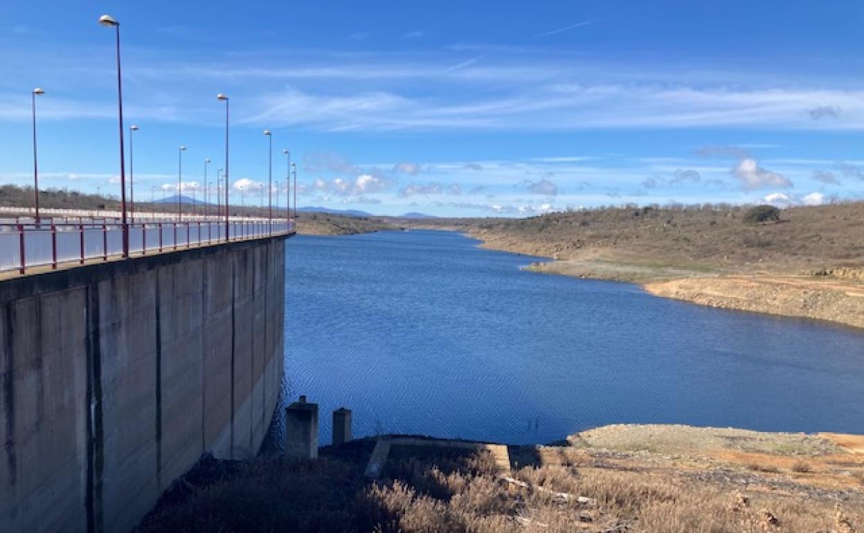 Embalse de Irueña en la provincia de Salamanca. 