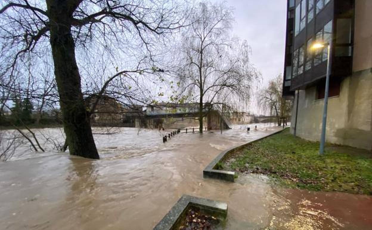 Imagen del río Trueba en Medina de Pomar