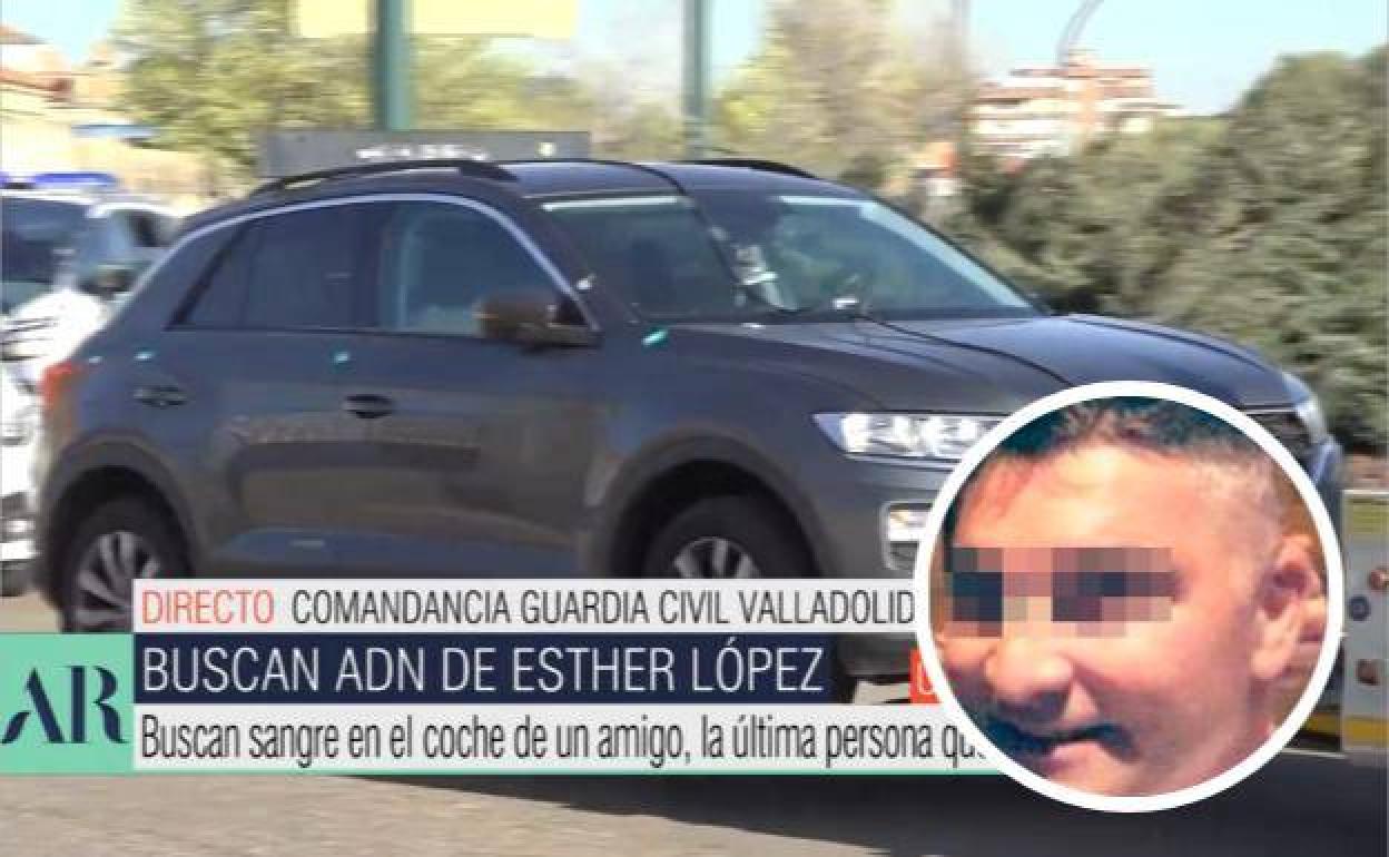 El vehículo decomisado por la Guardia Civil a Óscar (derecha), amigo de la familia.