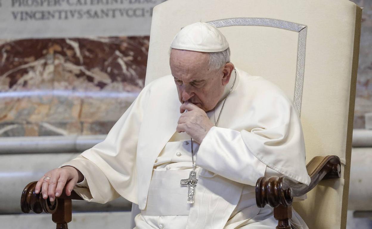 El Papa Francisco, el pasado lunes durante una ceremonia.