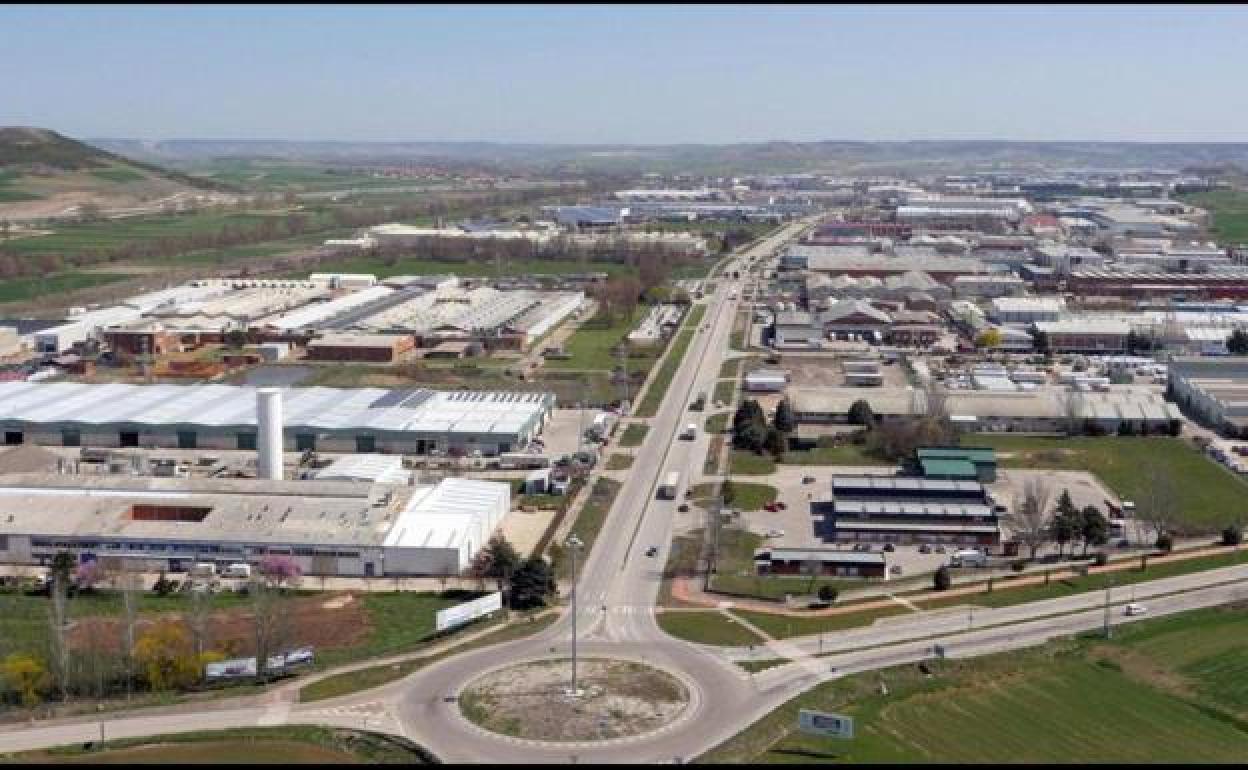 Vista aérea del polígono de Villalonquéjar. 