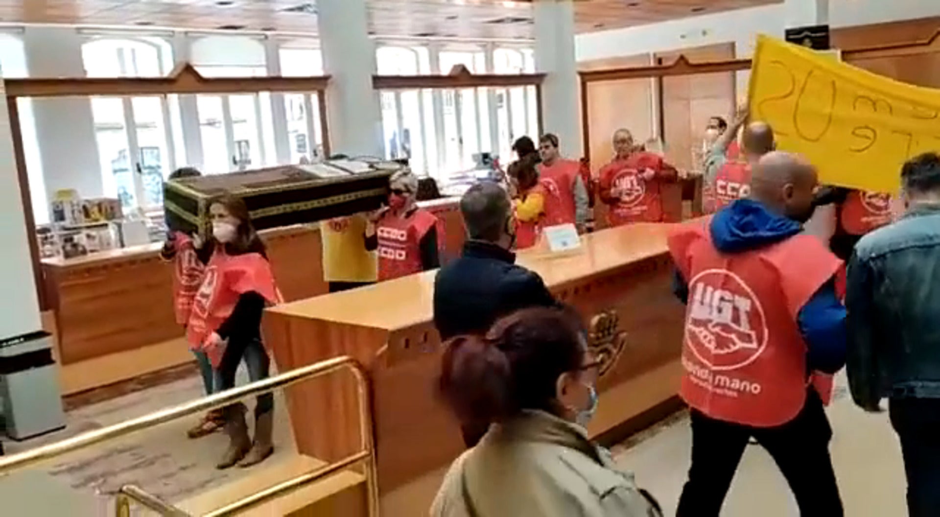 Encierro en Correos, Burgos