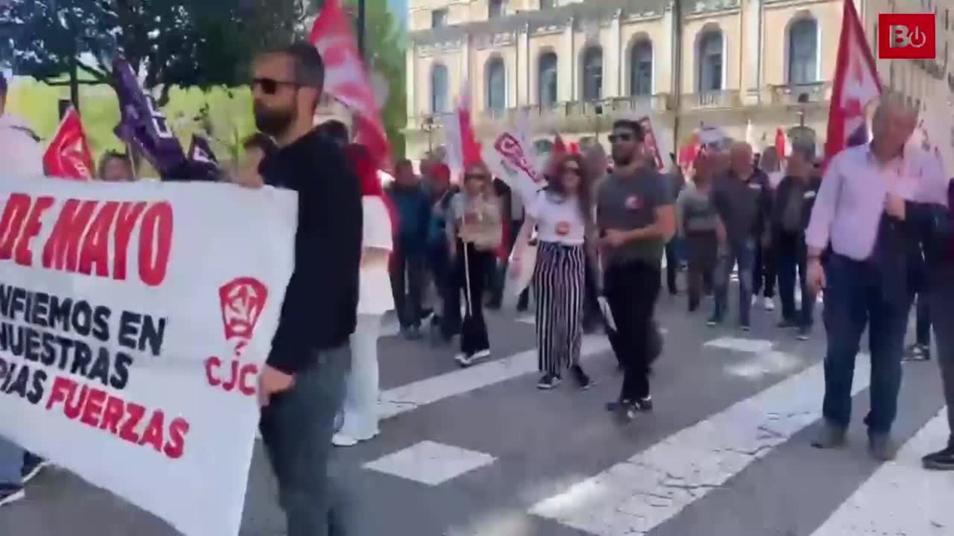 Manifestación del Primero de Mayo en Burgos