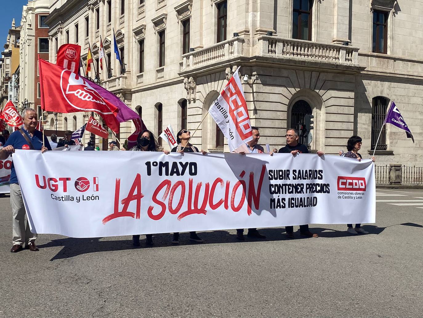 Fotos: Manifestación del Primero de Mayo en Burgos