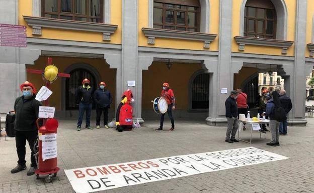 El parque de bomberos de Aranda solo ha cumplido los servicios mínimos un día en los últimos dos meses