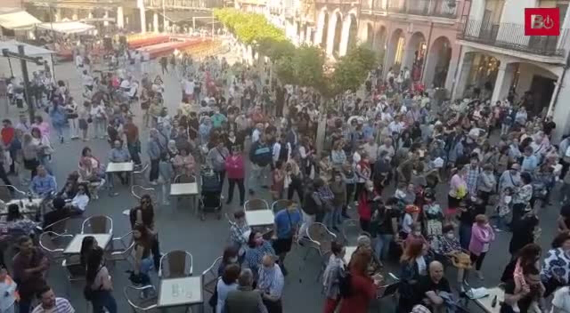 Manifestación de los Bomberos de Aranda