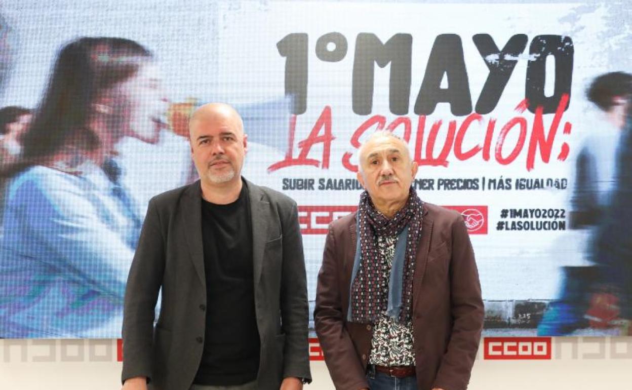 Unai Sordo (i) y Pepe Álvarez (d), en una imagen de archivo. 