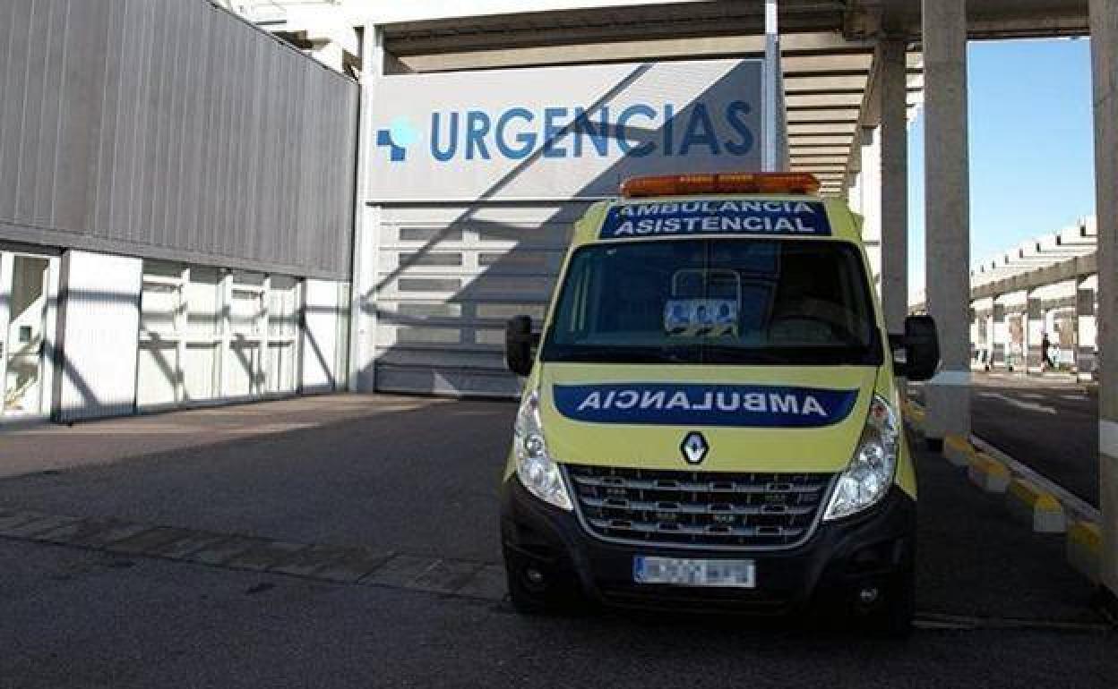 Acesso a Urgencias del hospital de Burgos.