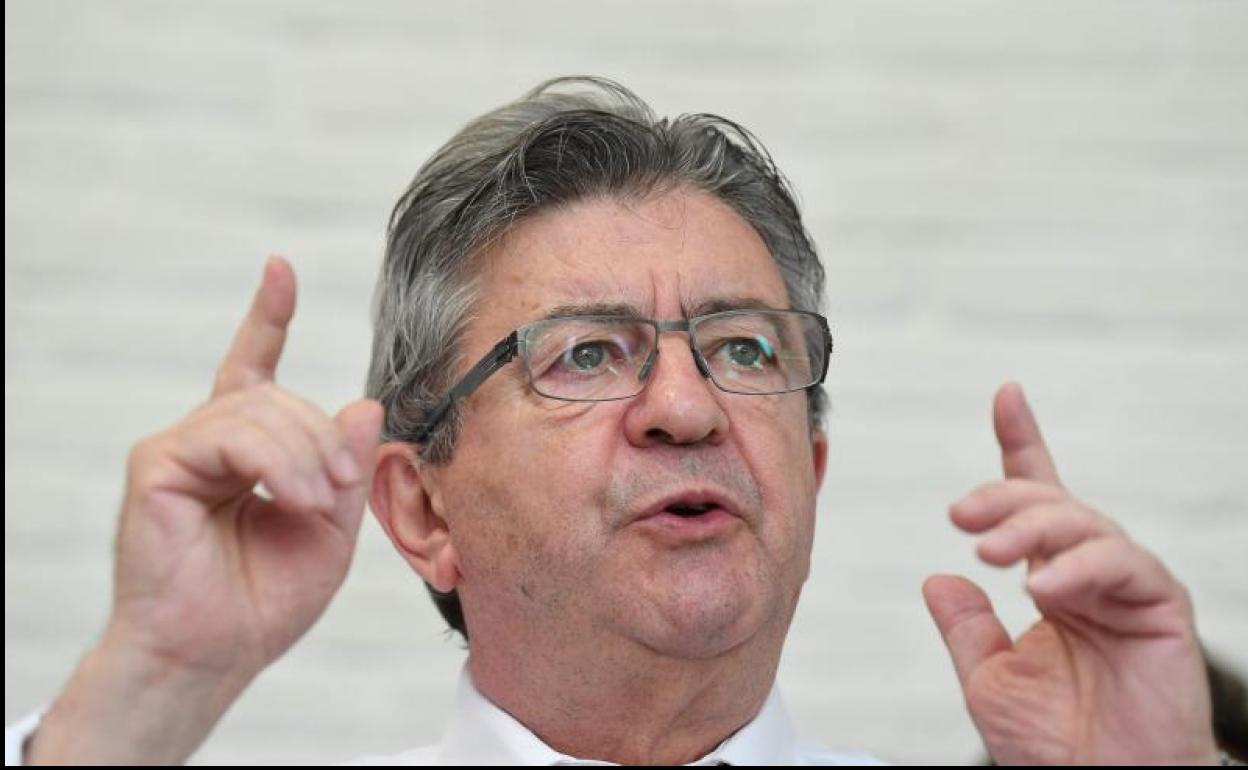 Jean-Luc Mélenchon, líder de la unión de partidos de izquierdas (Nupes).