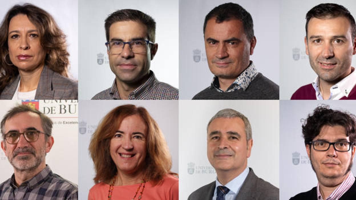 Los ocho investigadores premiados. 