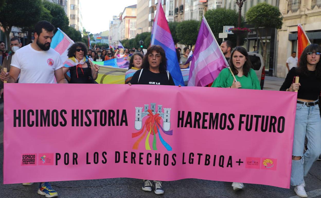 Manifesación del Día del Orgullo 2022 en Burgos