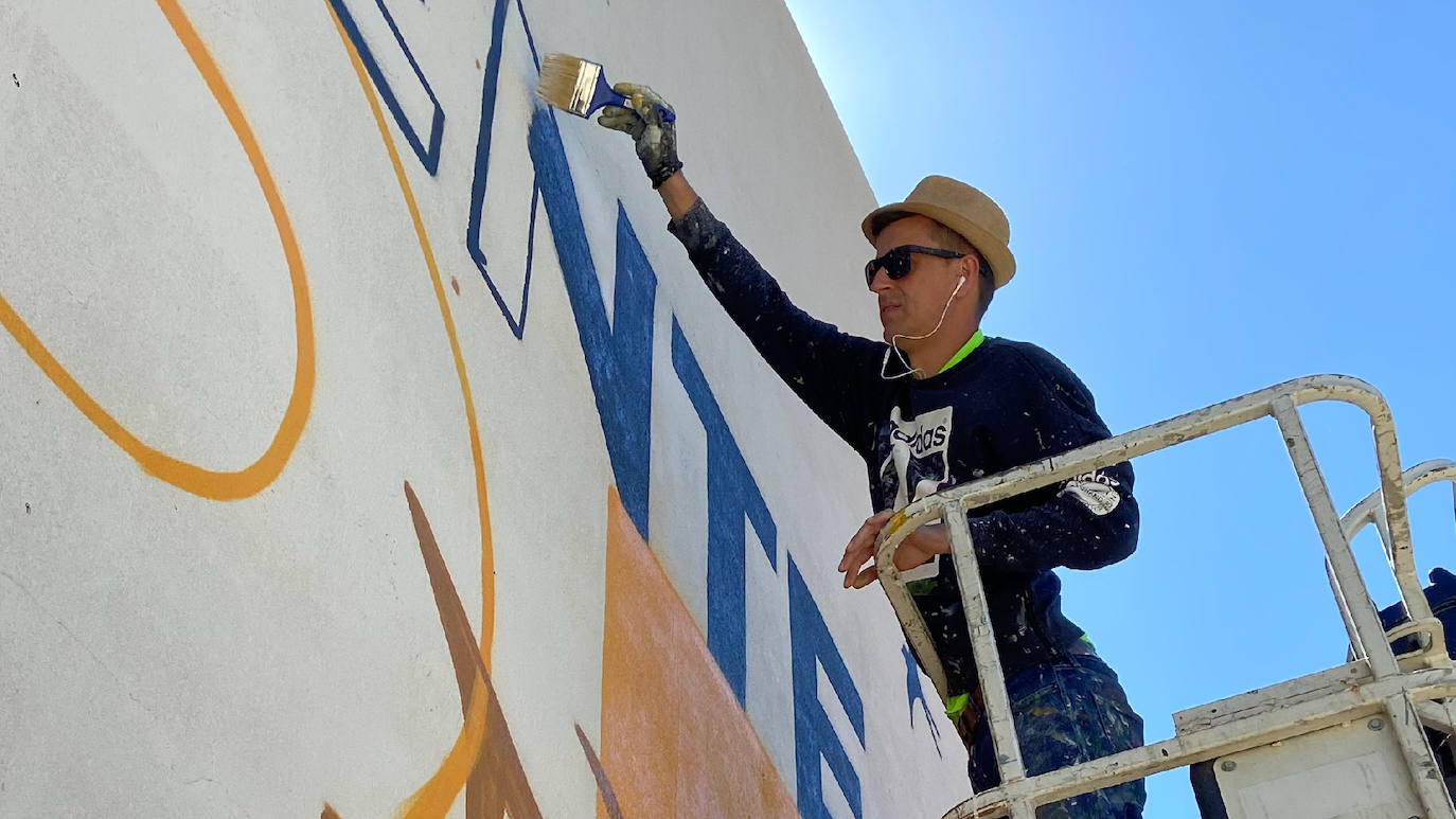 Murales artísticos creado por Tinte Rosa en Tubilla del Lago, Villangómez y Belorado