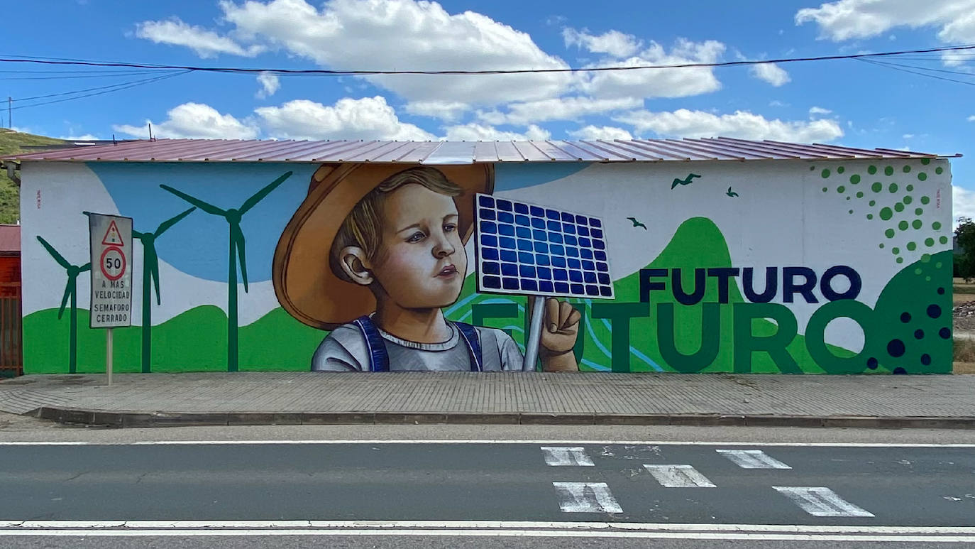 Murales artísticos creado por Tinte Rosa en Tubilla del Lago, Villangómez y Belorado