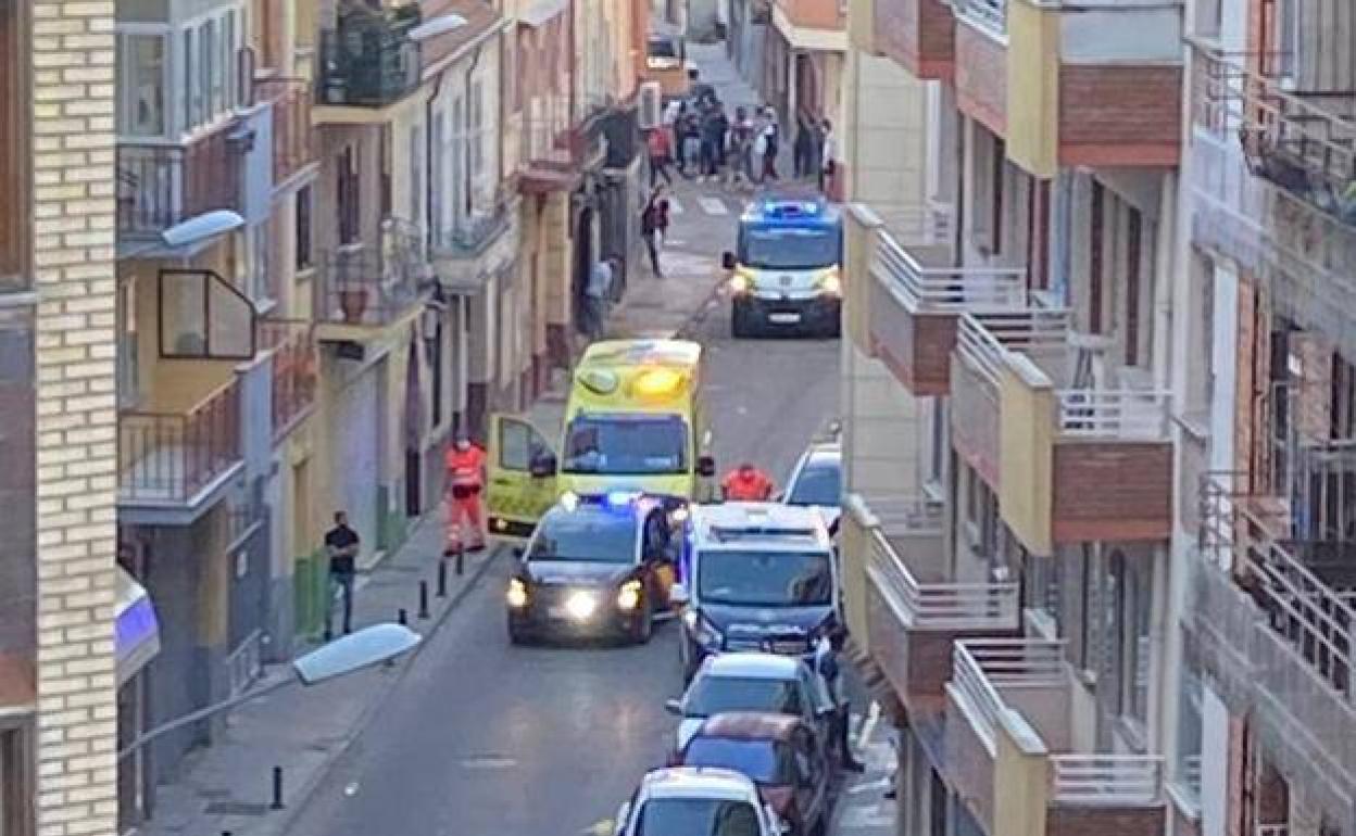 Imagen de archivo de una reyerta en la calle Hospicio de Aranda de Duero.