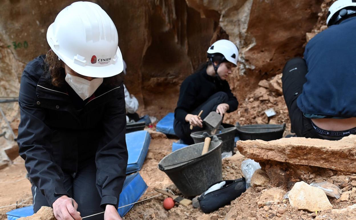 Excavaciones en la Sima del Elefante, en el Yacimiento de Atapuerca.