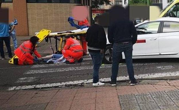 Una mujer resulta herida al ser atropellada en un paso de peatones de Burgos