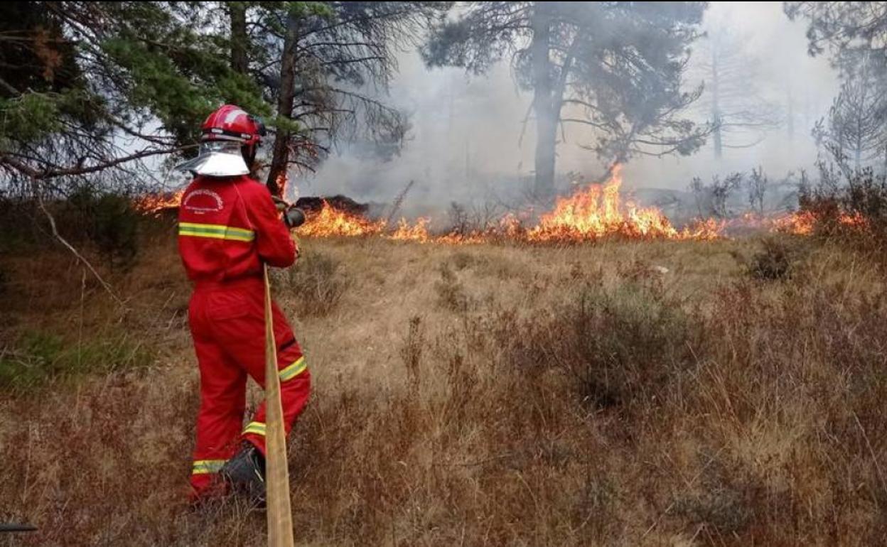 Imagen del incendio de Masa en 2021. 