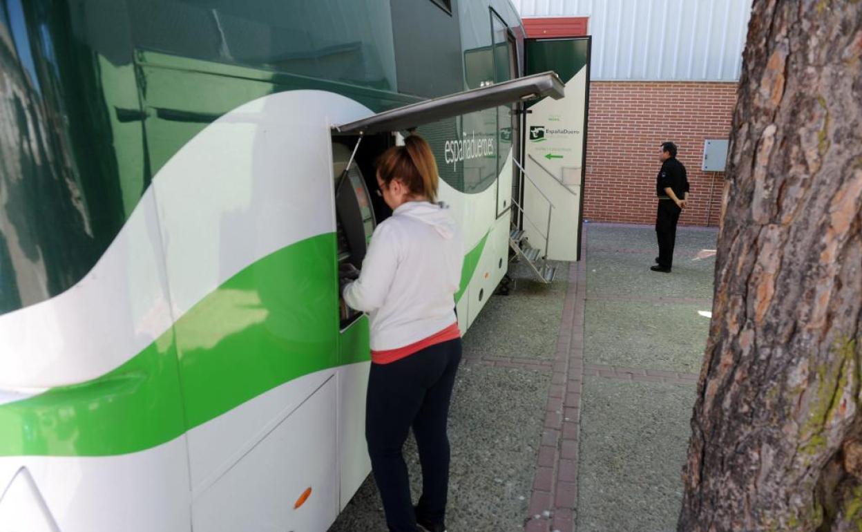 Algunas entidades ofrecían el servicio de un cajero móvil en la provincia de Burgos, algo que también se ha perdido. 