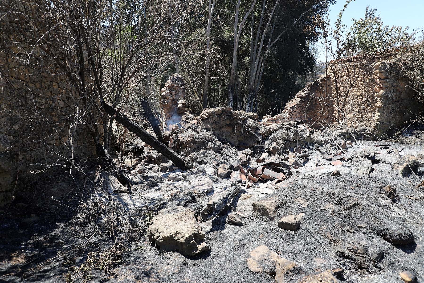 Fotos: El fuego arrasa parte de Santibáñez del Val