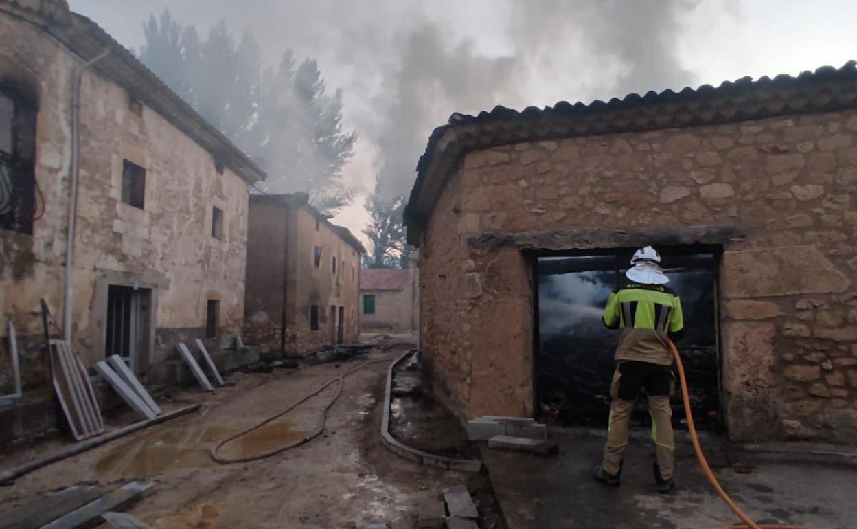 Incendio en Quintanilla del Coco. 