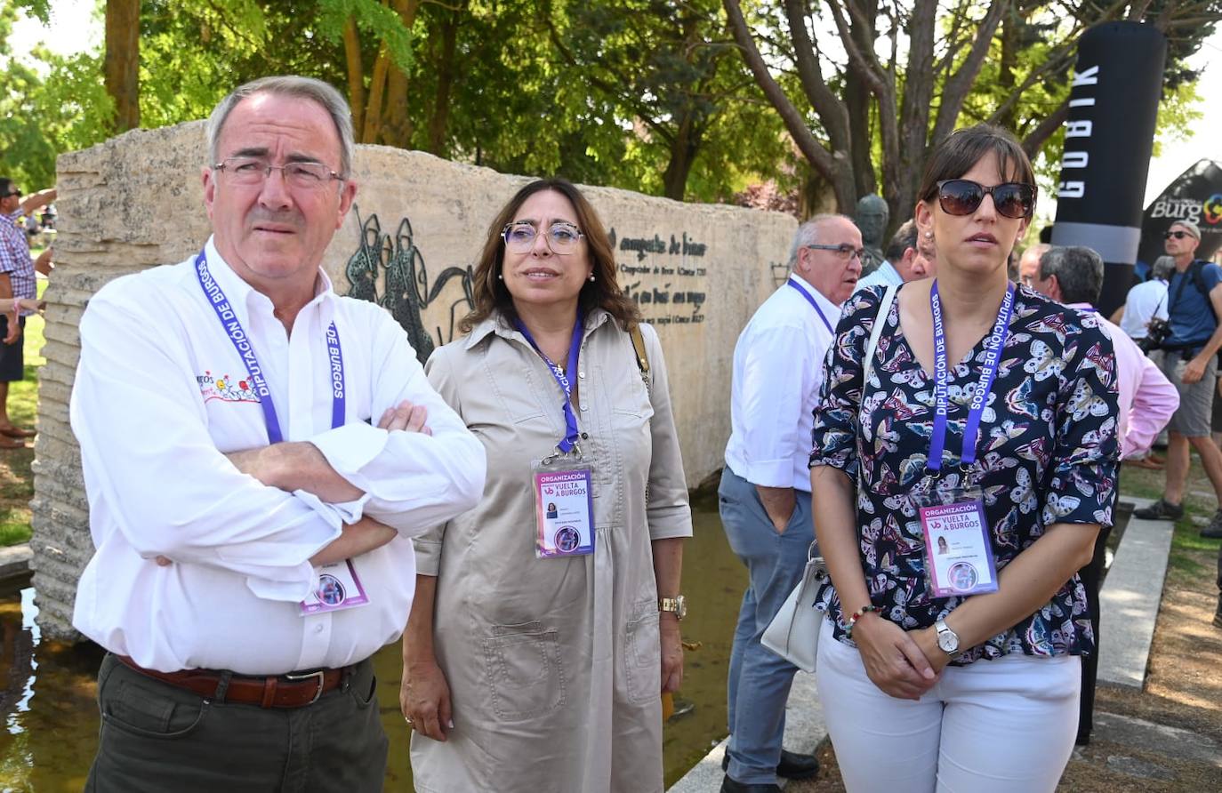 Imágenes de la segunda etapta de la Vuelta a Burgos entre Vivar del Cid y Villadiego