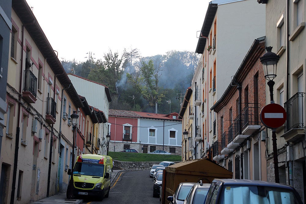 Fotos: Incendio en el Parque del Castillo de Burgos