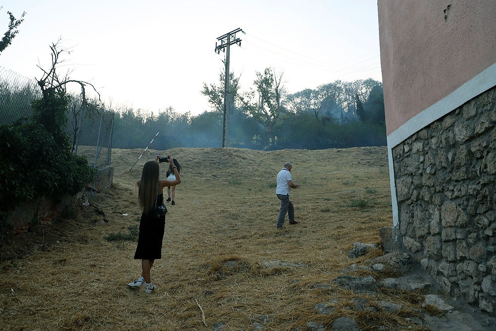 Fotos: Incendio en el Parque del Castillo de Burgos