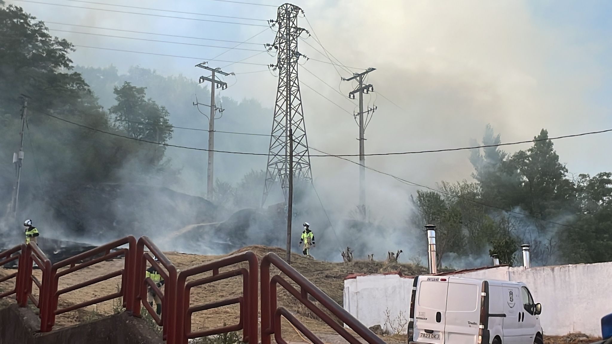 Fotos: Incendio en el Parque del Castillo de Burgos