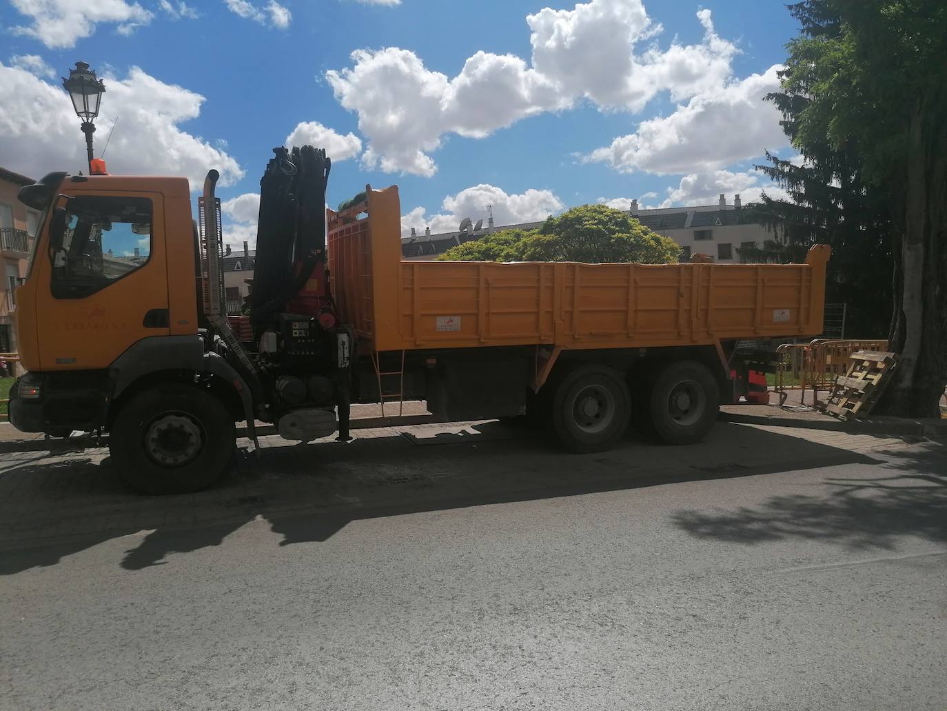 Fotos: Obras de peatonalización del Arco de San Martín de Burgos