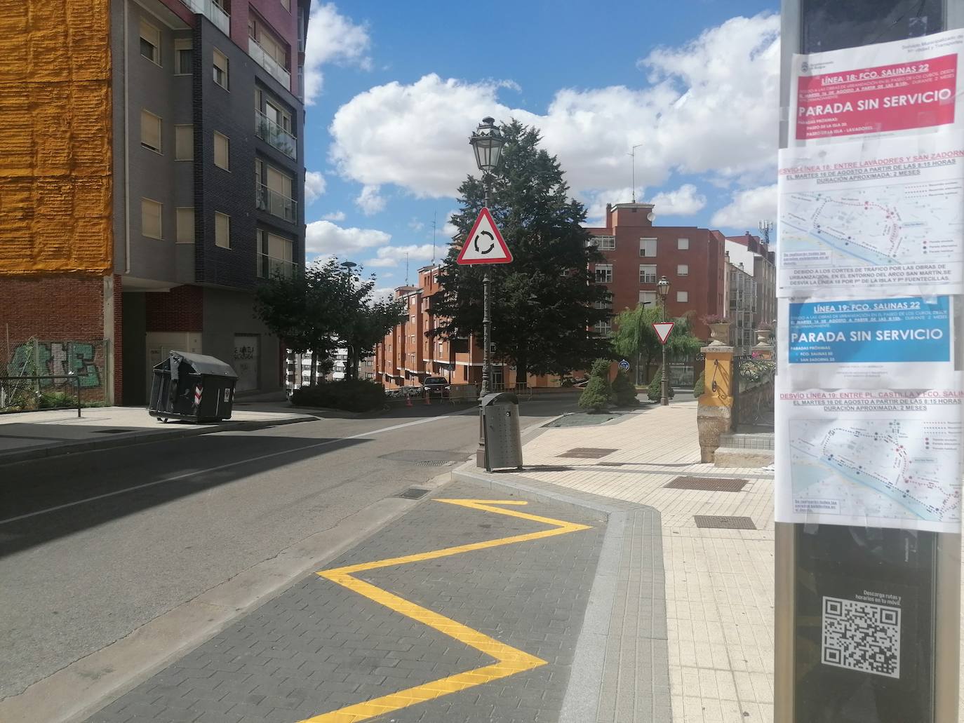 Fotos: Obras de peatonalización del Arco de San Martín de Burgos