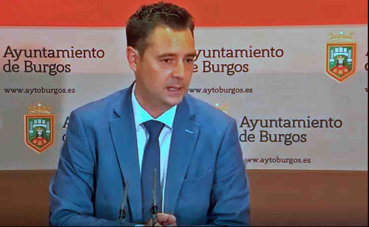 Daniel de la Rosa, alcalde de Burgos. 