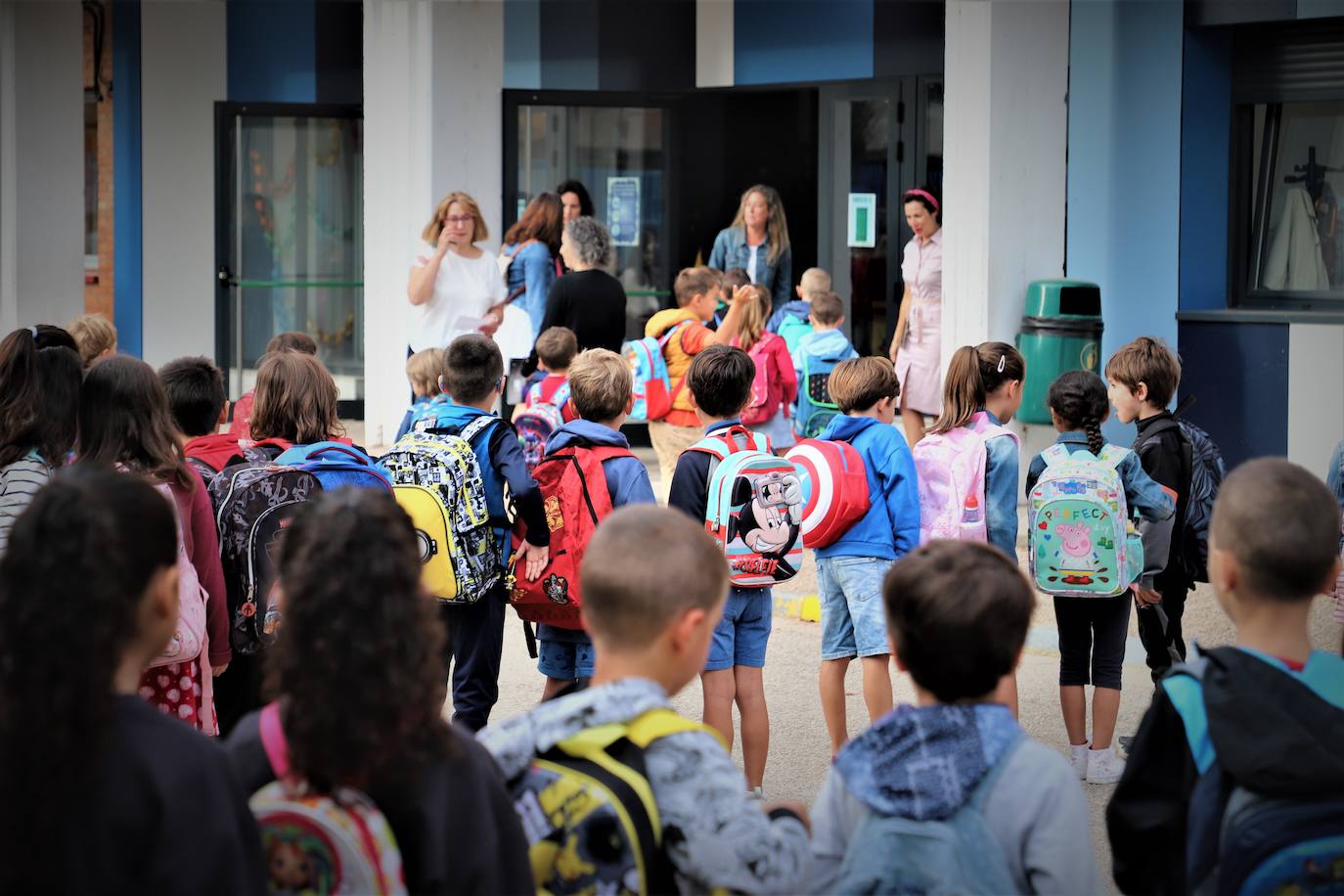 El regreso al colegio se ha desarrollado con normalidad en la provincia de Burgos. 